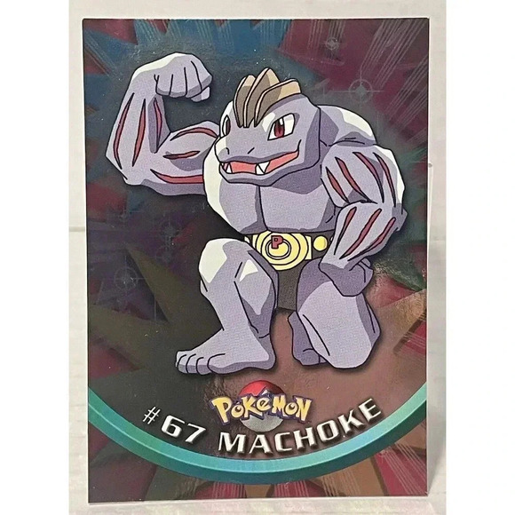 Machoke #67 Topps Foil Series 1 Pokemon NM Vintage TV Animation Edition 1999 - Picture 2 of 15